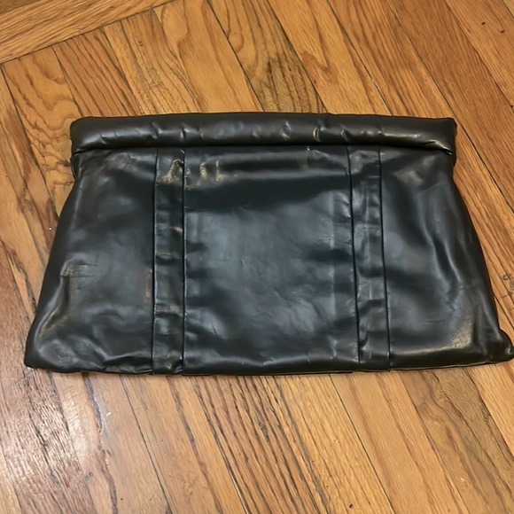 TIMMY WOODS BEVERLY HILLS COLLECTION TEAL BLUE VINTAGE OVERSIZED CLUTCH BAG - Picture 7 of 11